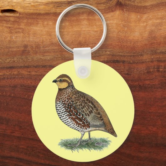 Bobwhite Quail Hen Sleutelhanger (Voorkant)