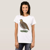 Bobwhite Quail Hen T-shirt (Voorkant volledig)