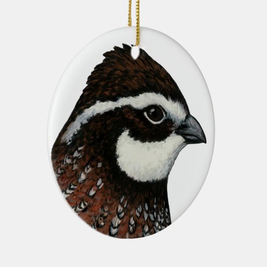 Bobwhite Quail Keramisch Ornament (Rechts)