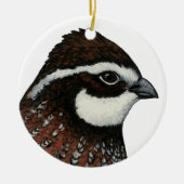 Bobwhite Quail Keramisch Ornament (Voorkant)