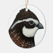Bobwhite Quail Keramisch Ornament (Links)