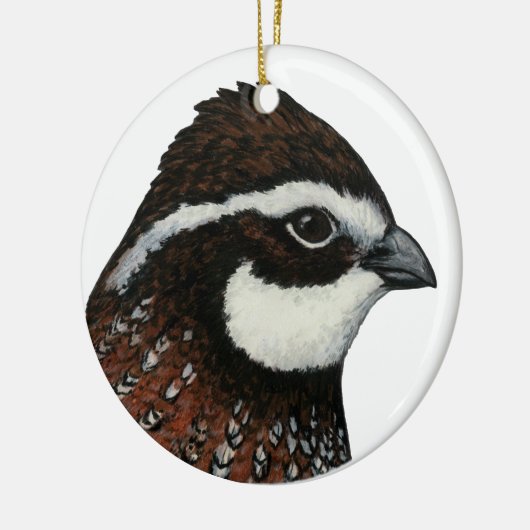 Bobwhite Quail Keramisch Ornament (Links)