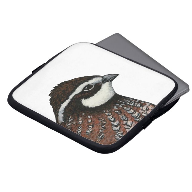 Bobwhite Quail Laptop Sleeve (Voorkant top)