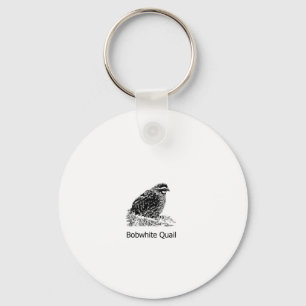 Bobwhite Quail Line Art Sleutelhanger