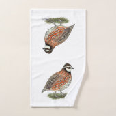 Bobwhite Quail Rooster Bad Handdoek (Handdoek)