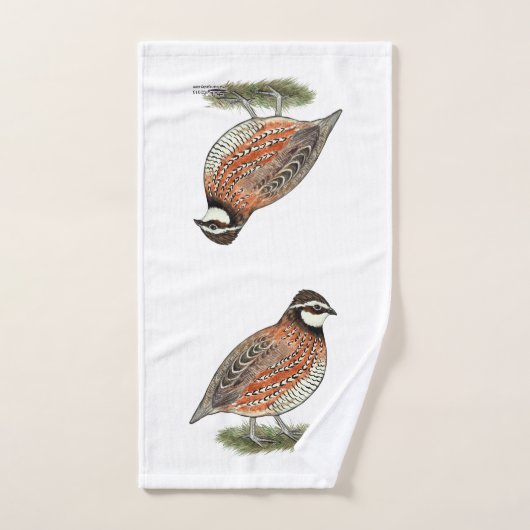 Bobwhite Quail Rooster Bad Handdoek (Handdoek)