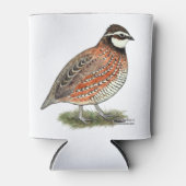 Bobwhite Quail Rooster Blikjeskoeler (Voorkant)
