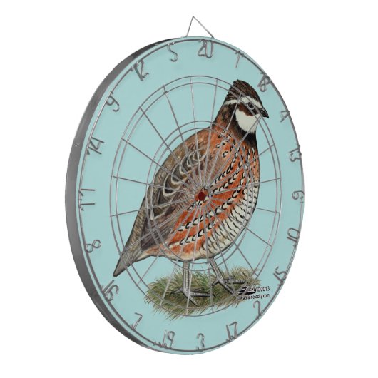 Bobwhite Quail Rooster Dartbord (Voorkant Links)