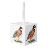 Bobwhite Quail Rooster Decoratie (Achter hoekig)