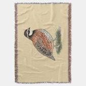 Bobwhite Quail Rooster Deken (Voorkant Verticaal)