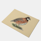 Bobwhite Quail Rooster Deurmat (Schuin)