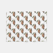 Bobwhite Quail Rooster Fleece Deken (Voorkant (Horizontaal))