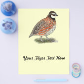 Bobwhite Quail Rooster Flyer (Enkel)