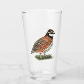 Bobwhite Quail Rooster Glas (Voorkant)