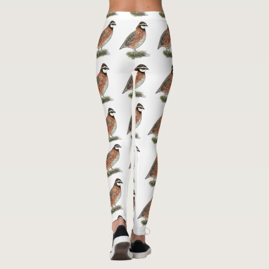 Bobwhite Quail Rooster Leggings (Achterkant)