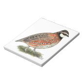 Bobwhite Quail Rooster Notitieblok (Linkerzijde)