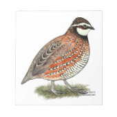 Bobwhite Quail Rooster Notitieblok (Voorkant)