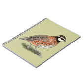 Bobwhite Quail Rooster Notitieboek (Linkerzijde)