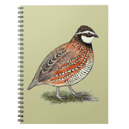 Bobwhite Quail Rooster Notitieboek (Voorkant)