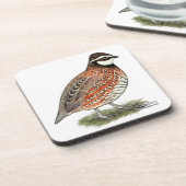 Bobwhite Quail Rooster Onderzetter (Linkerzijde)