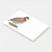 Bobwhite Quail Rooster Post-it® Notes (Schuin)
