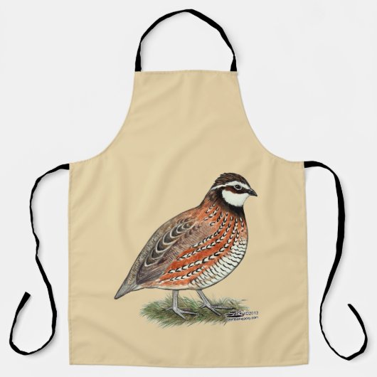 Bobwhite Quail Rooster Schort (Voorkant)