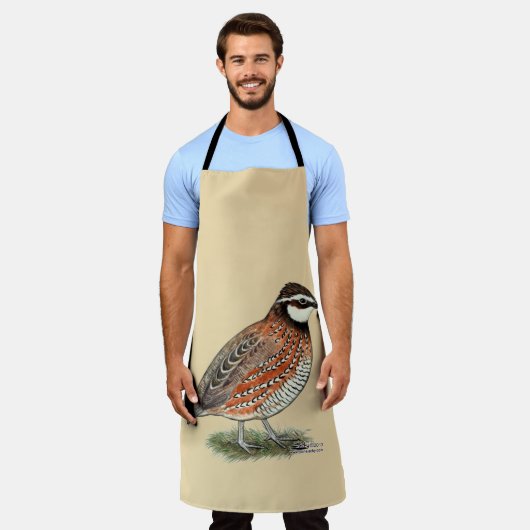 Bobwhite Quail Rooster Schort (Gedragen)