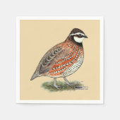 Bobwhite Quail Rooster Servet (Voorkant)