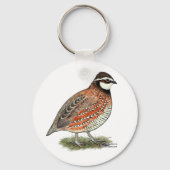 Bobwhite Quail Rooster Sleutelhanger (Voorkant)