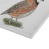 Bobwhite Quail Rooster Snijplank (Hoek)