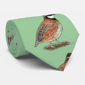 Bobwhite Quail Rooster Stropdas (Opgerold)