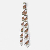 Bobwhite Quail Rooster Stropdas (Achterkant)