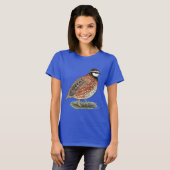 Bobwhite Quail Rooster T-shirt (Voorkant volledig)