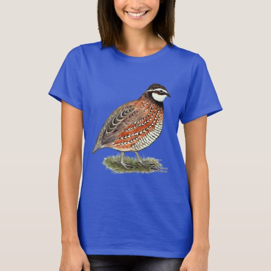 Bobwhite Quail Rooster T-shirt (Voorkant)