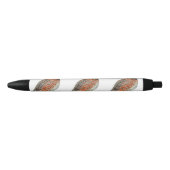 Bobwhite Quail Rooster Zwarte Inkt Pen (Voorkant)