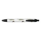 Bobwhite Quail Rooster Zwarte Inkt Pen (Achterkant)