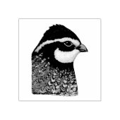 Bobwhite Quail Rubberstempel (Afrduk)