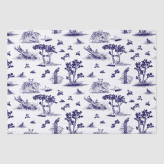 Bobwhite Toile de Jouy Tissue Paper Blue Tissuepapier