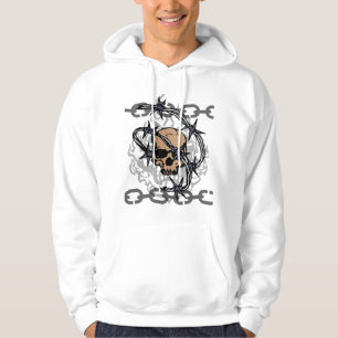 Bobwire heeft een schedel hoodie