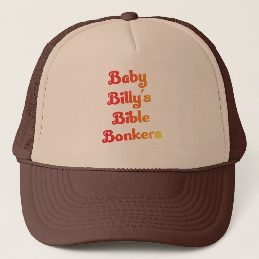 Boby Billy's Bijbel Bonkers Trucker Pet (Voorkant)