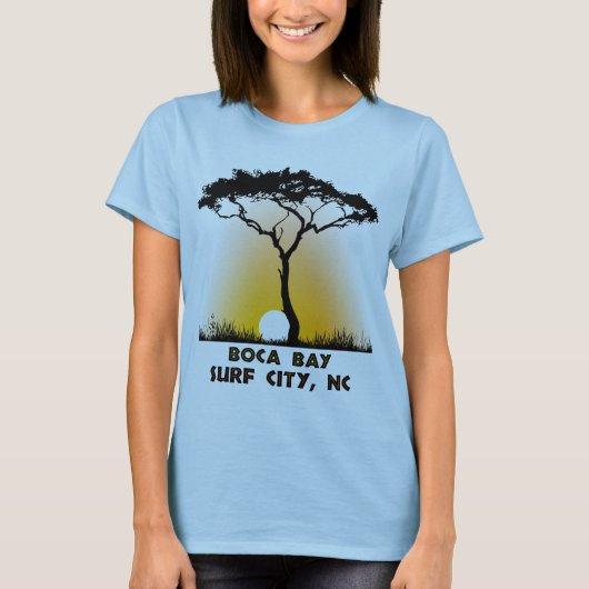 Boca Bay Surf City NC T-shirt (Voorkant)