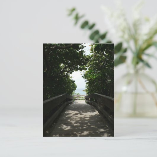 Boca Beach Boardwalk Briefkaart (Staand voorkant)