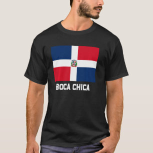 Boca Chica Dominicaanse Republiek Vlag Emblem Escu T-shirt