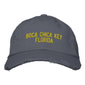 Boca Chica Key, Florida Geborduurde Pet (Voorkant)