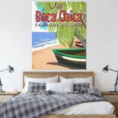Boca Chica vintage-poster Canvas Afdruk (Insitu (Slaapkamer))