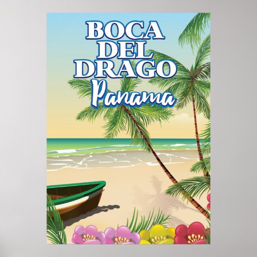 Boca del Drago Panama Beach Poster (Voorkant)