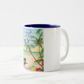 Boca del Drago Panama Beach Tweekleurige Koffiemok (Voorkant rechts)