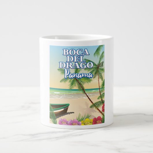 Boca del Drago Panama strand reisposter Grote Koffiekop (Voorkant)