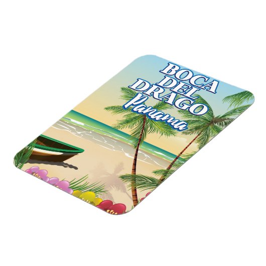 Boca del Drago Panama strand reisposter Magneet (Linkerzijde)