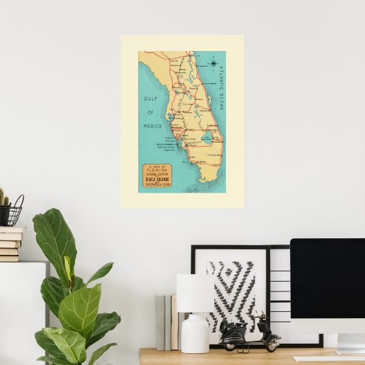 Boca Grande Florida 20x28 Poster (Thuiskantoor)